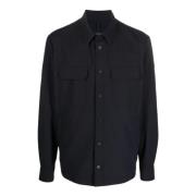 Casual Shirts Moncler , Blue , Heren