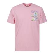 T-Shirts MC2 Saint Barth , Pink , Heren