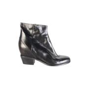 Pre-owned Leather boots Maison Margiela Pre-owned , Black , Dames