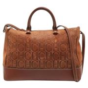Pre-owned Leather totes Carolina Herrera Pre-owned , Brown , Dames