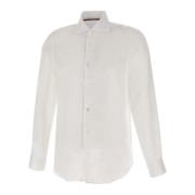 Witte Linnen Overhemd Slim Fit PS By Paul Smith , White , Heren