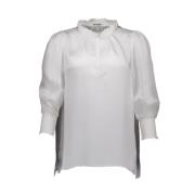 Elegante Witte Blouse Est'Seven , White , Dames