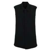 Zwarte Mouwloze Klassieke Kraag Overhemd Louis Gabriel Nouchi , Black ...