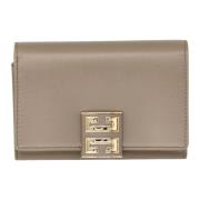 Taupe 4G Medium Flap Portemonnee Givenchy , Brown , Dames