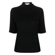 Zwarte Elegant Elleboog Sweater Vince , Black , Dames