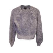Pre-owned Wool tops Chanel Vintage , Gray , Dames