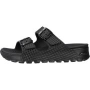 Comfortabele Modieuze Slippers Skechers , Black , Dames