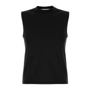 Casual Katoenen T-Shirt JW Anderson , Black , Dames
