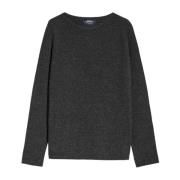 Luxe Wol Cashmere Crew-Neck Jumper Max Mara , Gray , Heren