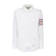 Witte Button Down Kraag Shirt Thom Browne , White , Heren