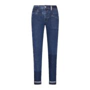 Kick Off Unisex Jeans High , Blue , Dames