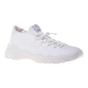 Sneaker in cream eco-leather Baldinini , White , Heren
