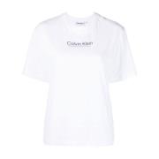 Stijlvol en Comfortabel YAF T-Shirt Calvin Klein , White , Dames