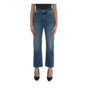 High Waisted Straight Leg Denim Jeans Liu Jo , Blue , Dames