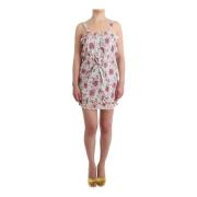 Roze Bloemen Strand Mini Jurk Ermanno Scervino , White , Dames