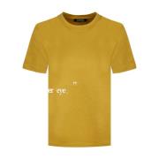 Mosterd Print T-shirt Max Mara , Yellow , Dames