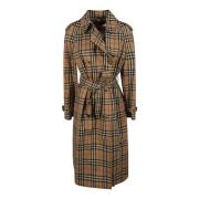 Beige Winterjassen Burberry , Multicolor , Dames