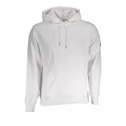 Katoenen Hoodie met Logo Calvin Klein , White , Heren