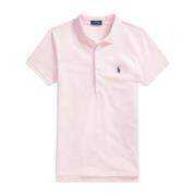 Roze Polo Shirt met Pony Logo Ralph Lauren , Pink , Dames