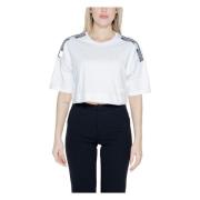 Dames T-shirt Lente/Zomer Collectie Moschino , White , Dames