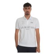 Yeshayahu Polo Shirt in Katoen Piquet La Martina , White , Heren