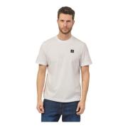 Witte Katoenen T-shirt met Logopatch Suns , White , Heren