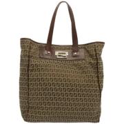 Pre-owned Canvas totes Fendi Vintage , Brown , Dames