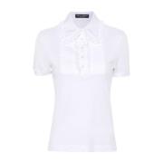 Witte Kant T-shirts en Polos Dolce & Gabbana , White , Dames