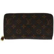 Pre-owned Canvas wallets Louis Vuitton Vintage , Brown , Dames