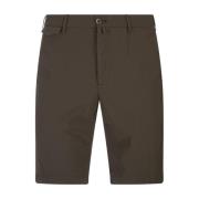 Bruine Bermuda Shorts met Medium Taille PT Torino , Brown , Heren