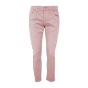 Roze katoenen vijf-pocket broek Dondup , Pink , Heren