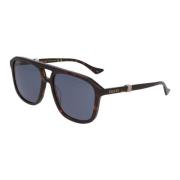 Vierkante Frame Zonnebril Gucci , Brown , Unisex