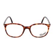 Vierkante Frame Bril Persol , Brown , Unisex