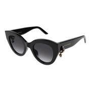 Black/Grey Sunglasses Am0417S Alexander McQueen , Black , Dames