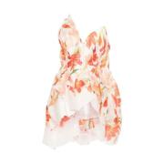 Bloemenprint Strapless Jurk Zimmermann , Multicolor , Dames