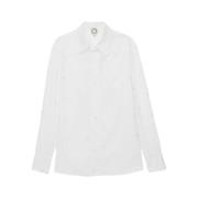 Geborduurd wit overhemd, tijdloze stijl Ines De La Fressange Paris , W...