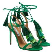 Capri Tassel Sandalen Aquazzura , Green , Dames