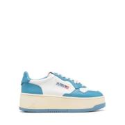 Lage Platform Sneakers in Wit Autry , Multicolor , Dames