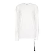 Lange Mouw T-shirt Rick Owens , White , Heren