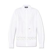 Stijlvolle Overhemden voor Mannen en Vrouwen Dsquared2 , White , Dames