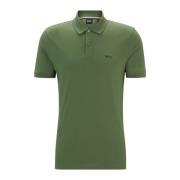 Pallas Twee-Knoop Heren Polo Shirt Hugo Boss , Green , Heren