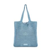 Gehaakte Shoppingtas Victoria Poeder Gianni Chiarini , Blue , Dames