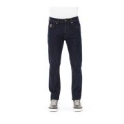 Heren Jeans Trendy Regular Fit Baldinini , Blue , Heren