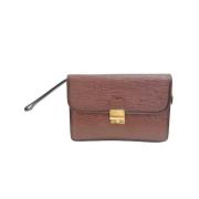 Pre-owned Leather clutches Bally Pre-owned , Brown , Dames