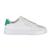 Sportieve Witte Sneaker met Logo Details Tommy Hilfiger , White , Here...