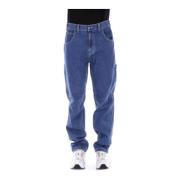Denim Jeans met Logo Achterzak Dickies , Blue , Heren