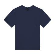 Stijlvol T-shirt met Girogola Design Duno , Blue , Heren