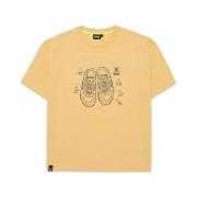 Vintage Casual T-shirt Sneakers Munich , Yellow , Heren