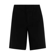 Zwarte Bermuda Shorts met knoopsluiting Lacoste , Black , Heren