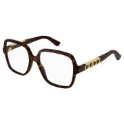 Stijlvolle Brillenmonturen in Donker Havana Gucci , Brown , Dames